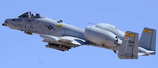 Fairchild-Republic A-10C Thunderbolt II 78-0671 of the 357th Fighter Squadron Dragons, Goldwater Range, May 3, 2012